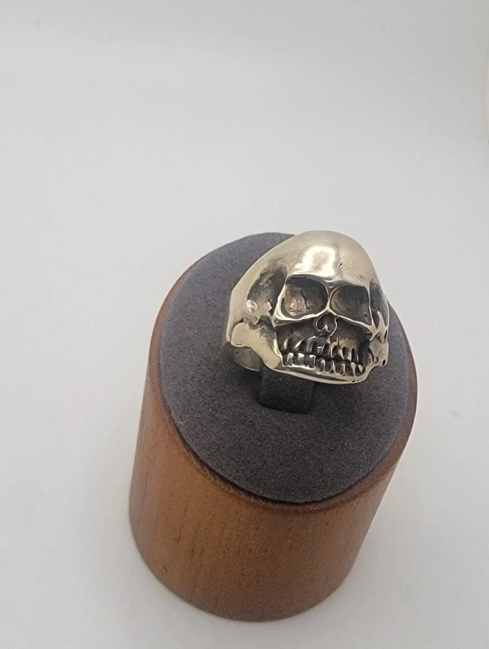 Size 10-3/4 925 Sterling Silver Skull Ring - Bold Statement Accessory